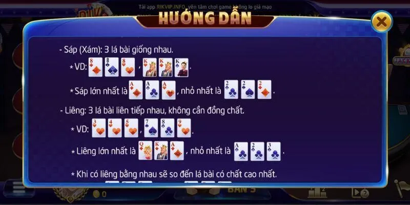 Cách xác định người thắng trong ván liêng