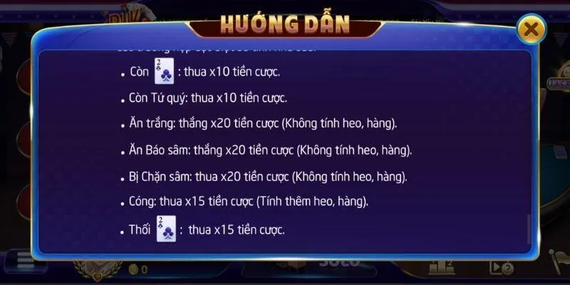 Hướng dẫn chơi một ván sâm lốc rikvip