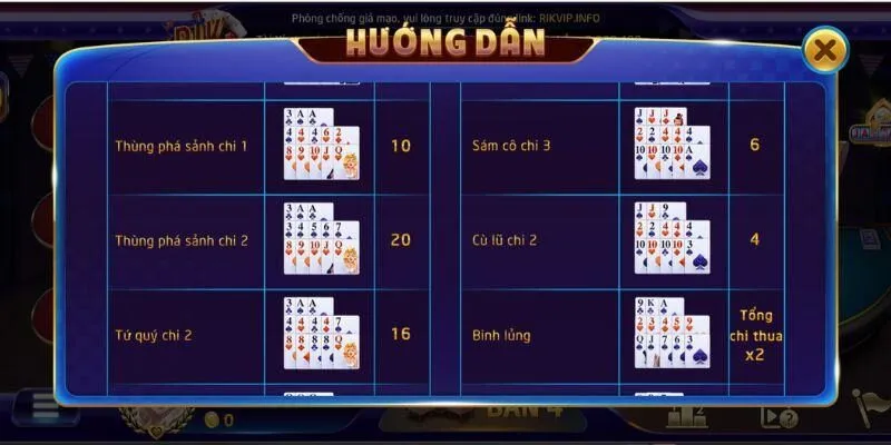 Hướng dẫn chọn bàn chơi mậu binh phù hợp tại rikvip